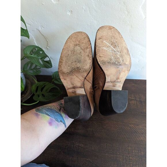 Cole Haan Chesney Brown Leather Booties Women's - Size 8B - Picture 7 of 10